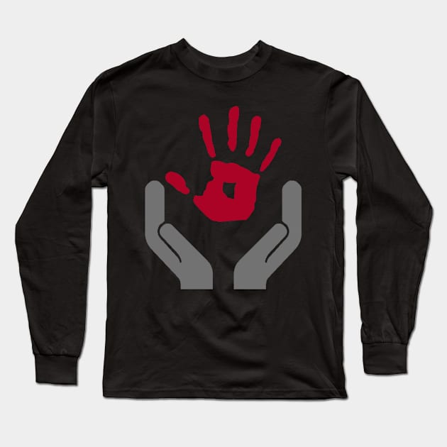 The Art of the Hand Long Sleeve T-Shirt by NovaOven